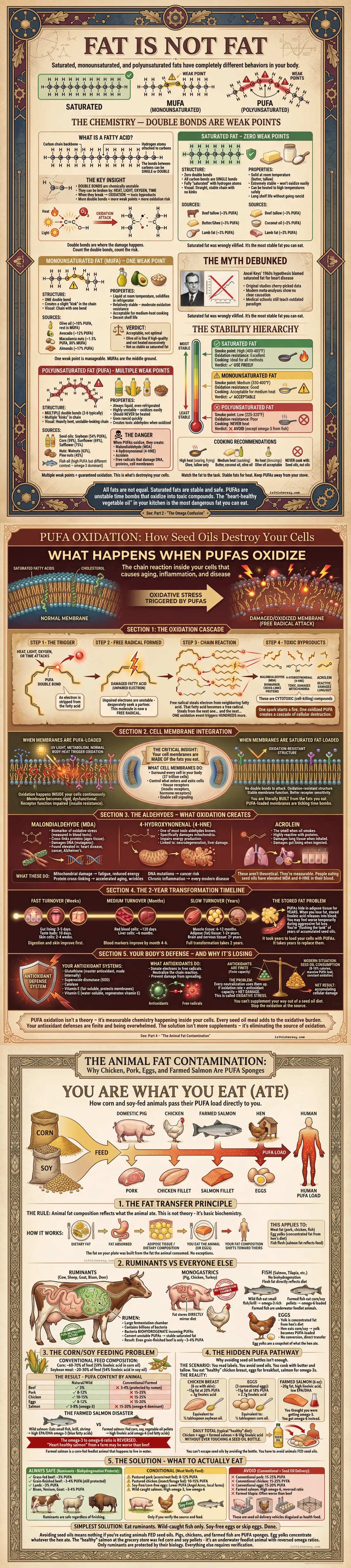 Fat Is Not Fat: Saturated, Monounsaturated, and Polyunsaturated Explained