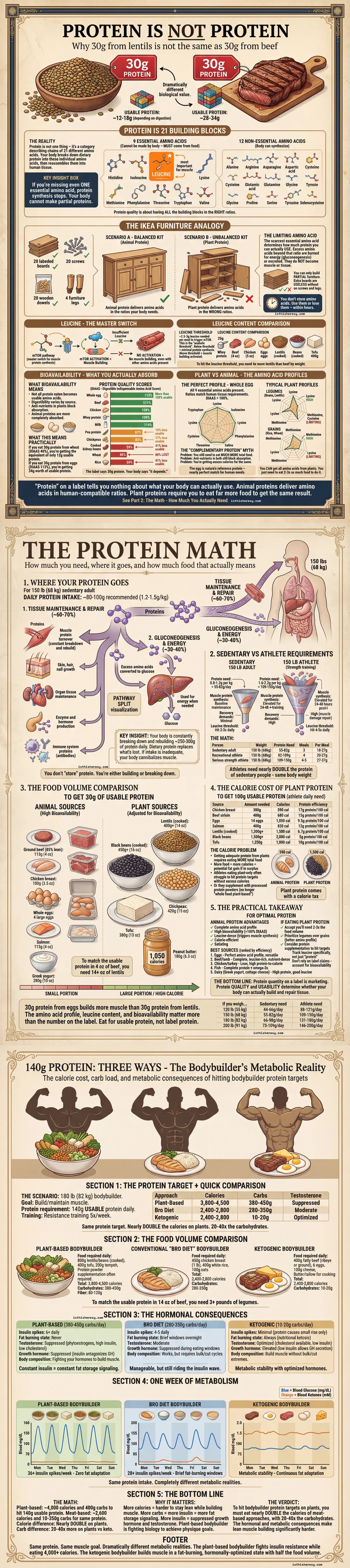 Protein 101: Why Plant Protein Is Not Equal to Animal Protein