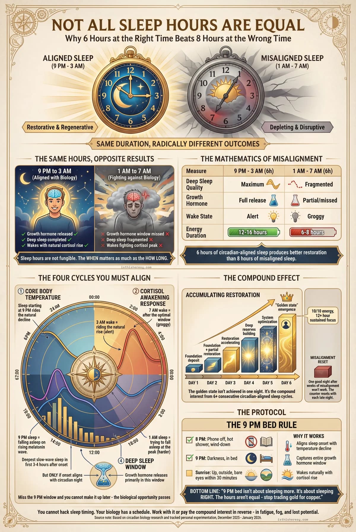 Not All Sleep Hours Are Equal: The Circadian Alignment Secret