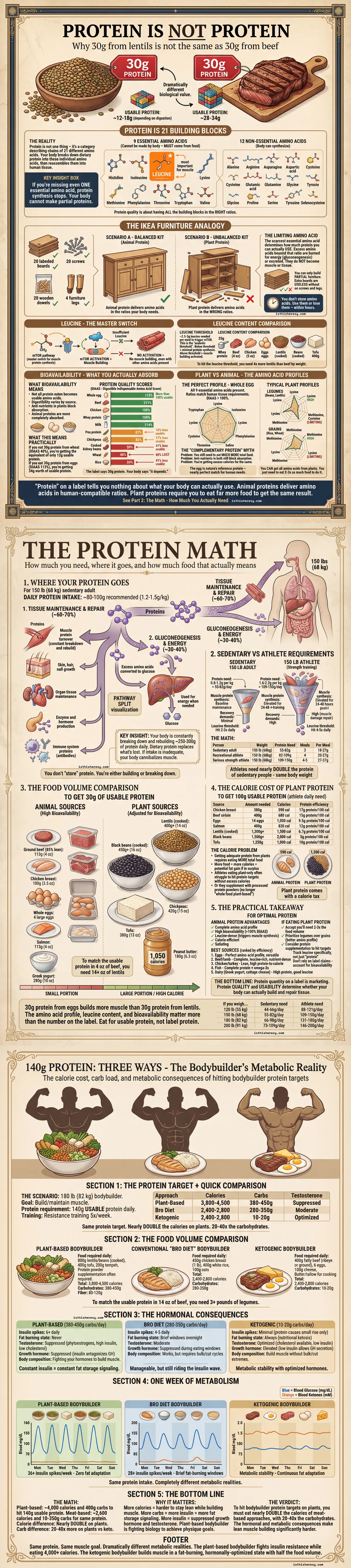 Protein 101: Why Plant Protein Is Not Equal to Animal Protein