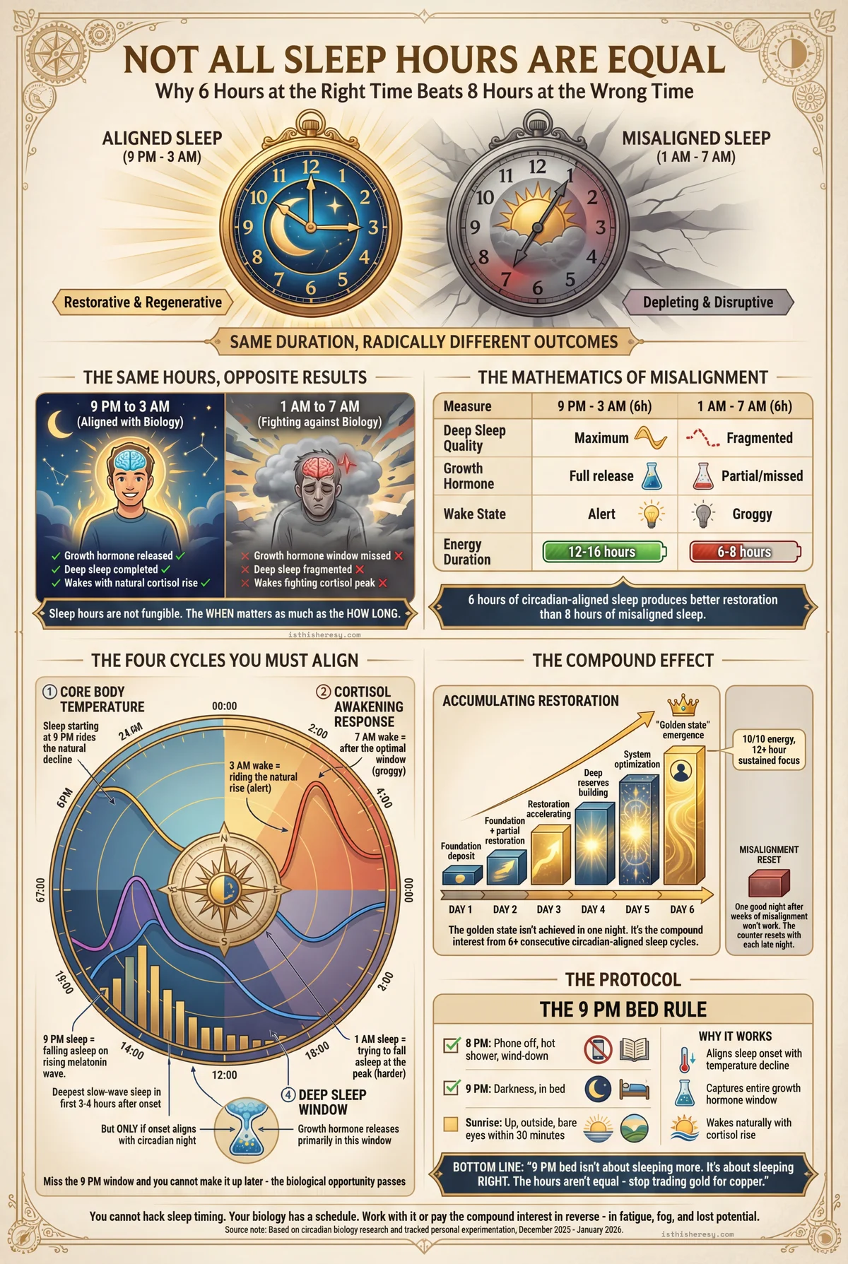 Not All Sleep Hours Are Equal: The Circadian Alignment Secret